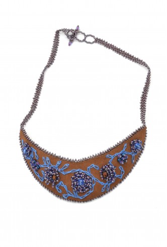 Leather Flowers Bib Leather Flowers Bib
